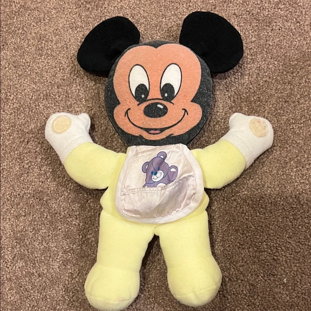 Vintage Disney baby Mickey Mouse Plush Toy